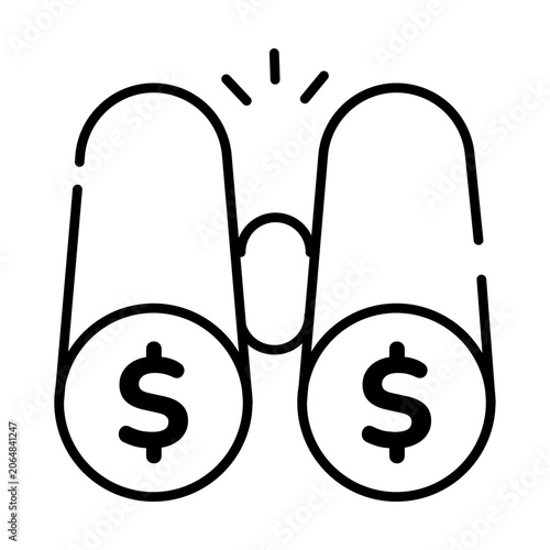 Foto Modern design icon of financial foreseeing
