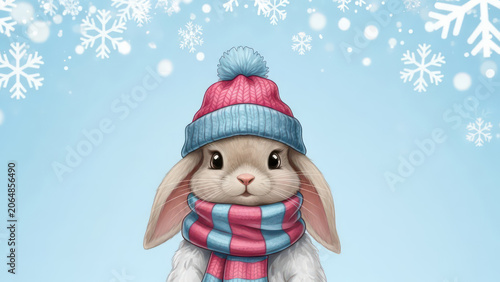 Gift with Silver Bow and Christmas Ornaments