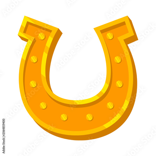 Golden Horseshoe Symbol of Luck