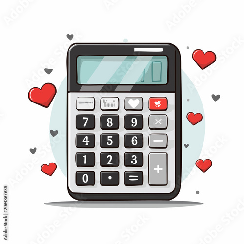Calculator with Hearts