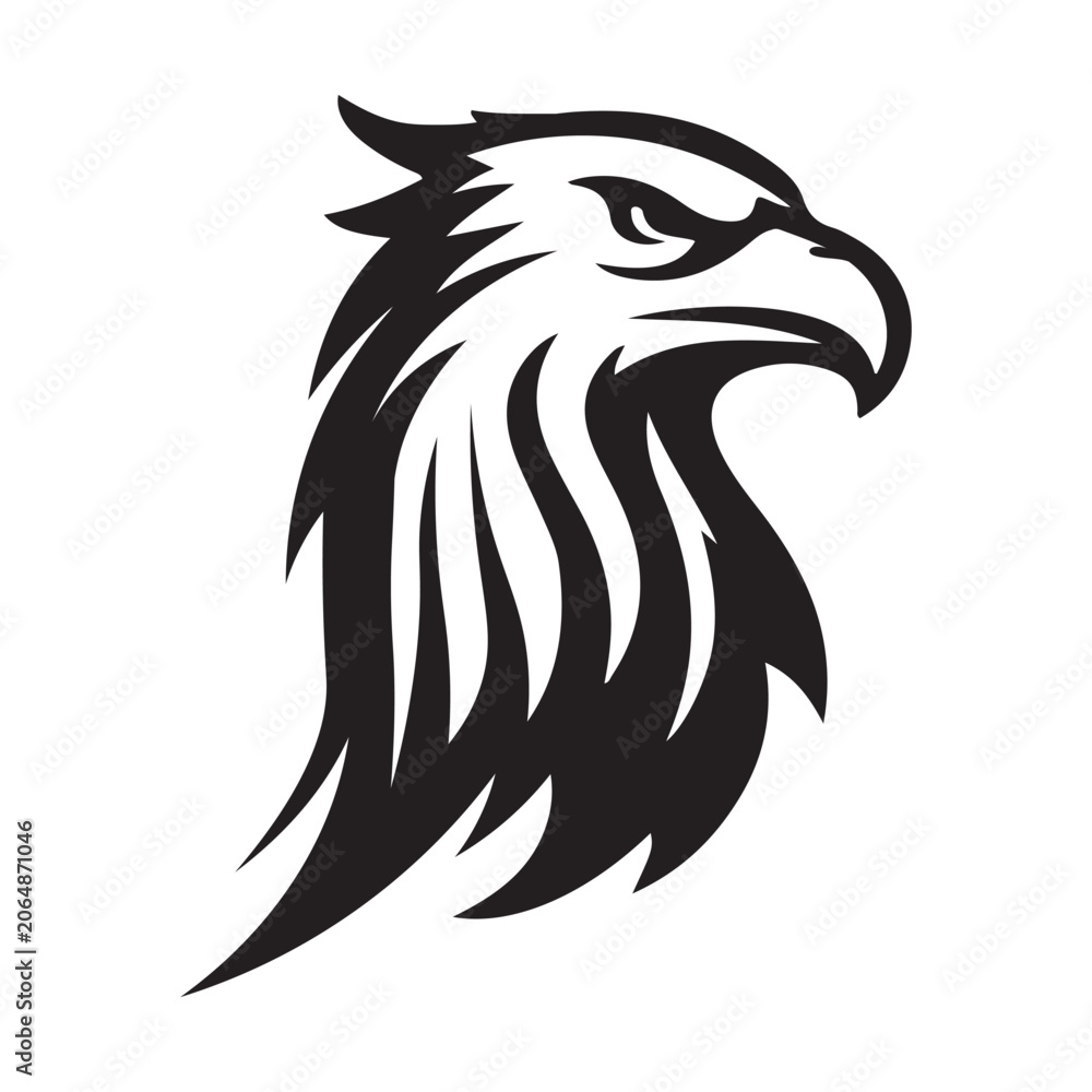 Fototapeta premium Dynamic Eagle Garuda Logo Featuring Indonesia Red White Flag Identity Elements