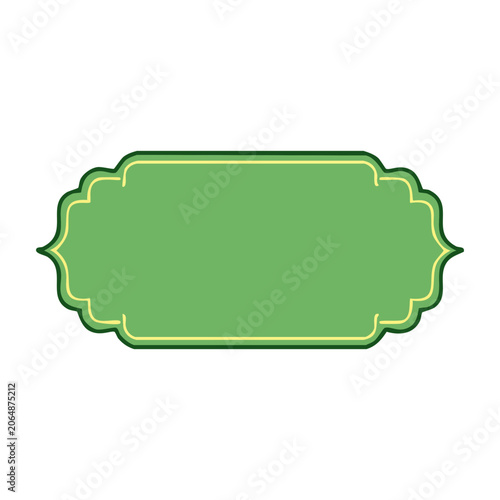 Flat design green leaf vector icon