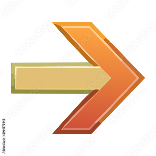 Right-pointing arrow icon with gradient colors