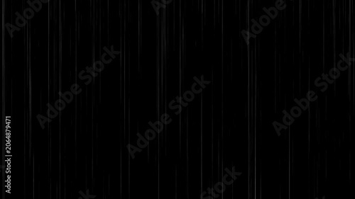Dark Black Background with Numerous Thin White Vertical Lines and Subtle Streaks of Light Creating a Textured Pattern
