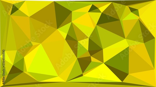 Foto Bright yellow and lime green polygonal background with geometric facets for creative summer design and marketing materials