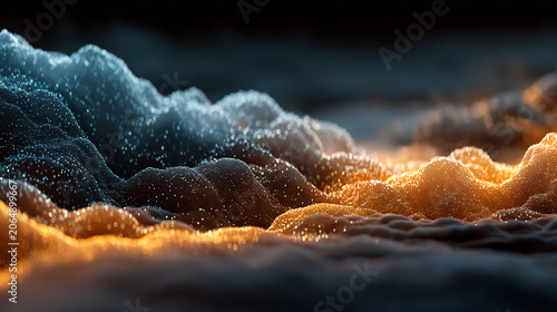 Futuristic computing technology concept background, glowing data network grid, abstract digital infrastructure, cloud processing environment, big data connectivity, cyber innovation landscape