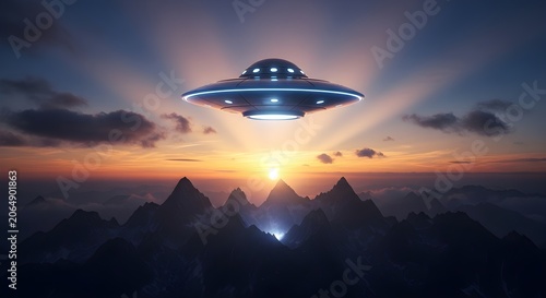 UFO Flying Above Ancient Pyramids