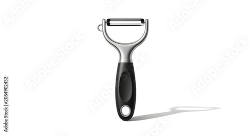 Stainless Steel Vegetable Peeler Isolated