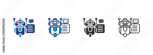 Tableau sur toile Explanation Icon Set Multiple Style Collection