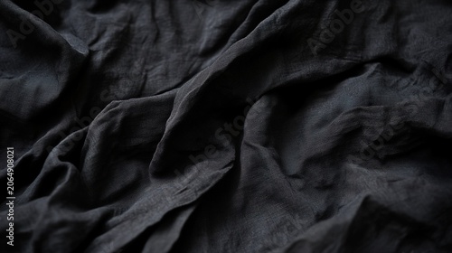 wrinkle. Rough-textured dark fabric with deep folds in a melancholic atmosphere. wellbeing guides, coaching materials, designed for coaching and self-improvement content, used by clinicians.