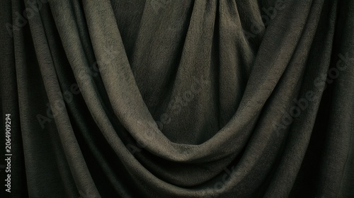 wrinkle. Rough-textured dark fabric with deep folds in a melancholic atmosphere. wellbeing guides, coaching materials, designed for coaching and self-improvement content, used by clinicians.