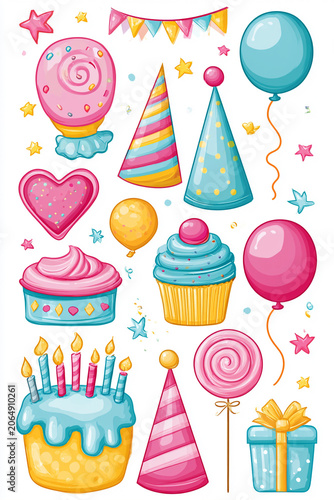 Happy Birthday for Cards, Invitations and Party Designs