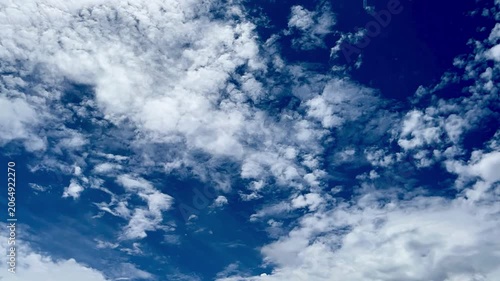 青空と白雲 タイムラプス