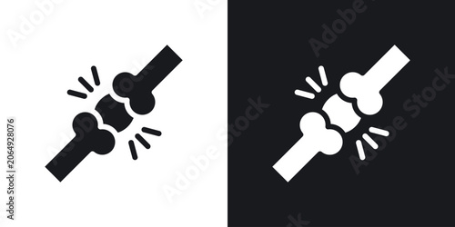 Tableau sur toile Herniated disc icon