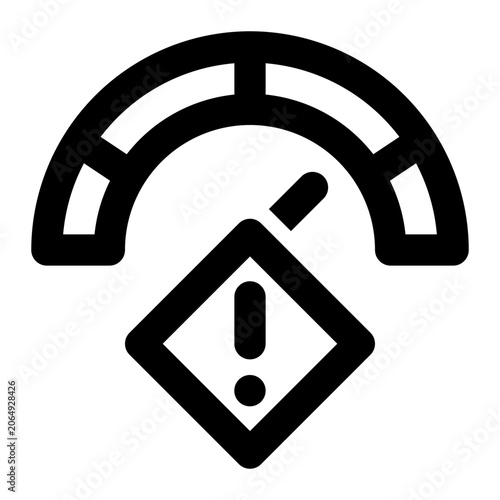 Tableau sur toile Severity Outline Icon