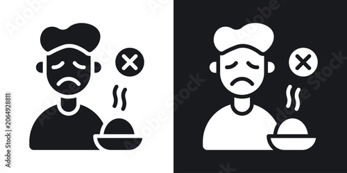 Obraz na plátně Lack of appetite icon