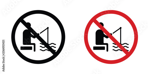 Tableau sur toile No fishing sign
