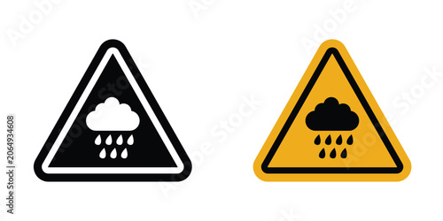 Photos Rain warning sign