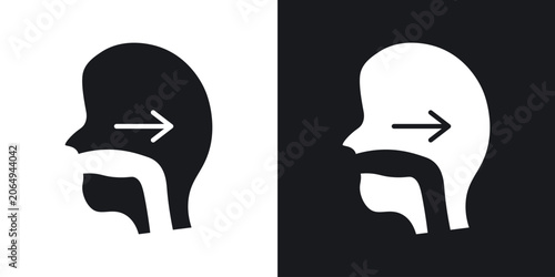 Slika na platnu Swallowing reflex icon