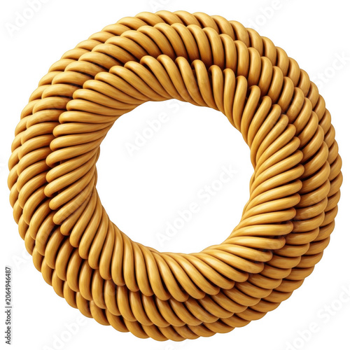 Traditional twisted ring shaped pastry as transparent PNG