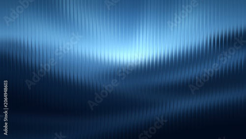 Fotografie Blue rippled textured background with soft light gradients and fluid motion for