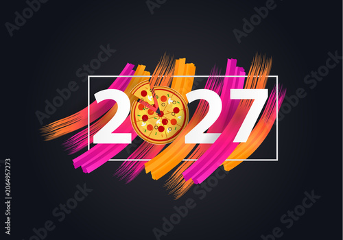 happy new year 2027 2027 with pizza
