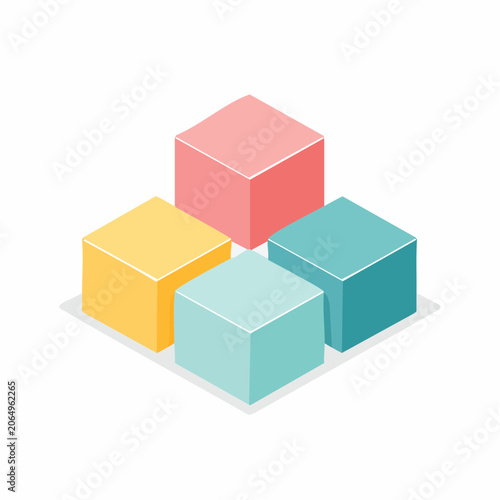 Isometric Cubes Arrangement