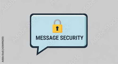Icon Depicting Encrypted Message Security and Privacy Safeguards in Digital Communication.