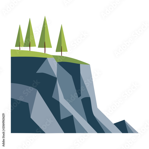 3D render of blue and green geometric pyramid