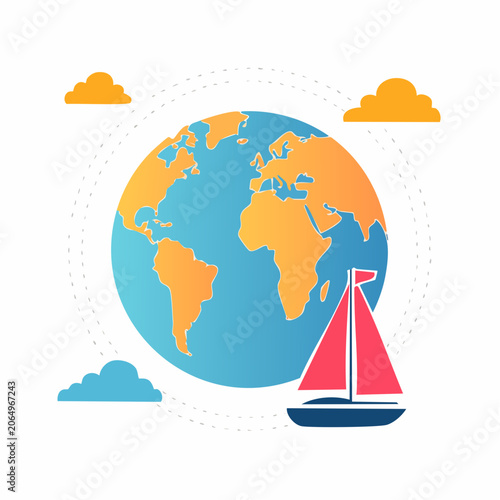 Sailing around the world