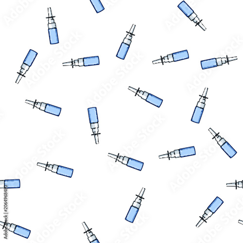 Konstfotografi pattern solution nasal spray bottle cartoon