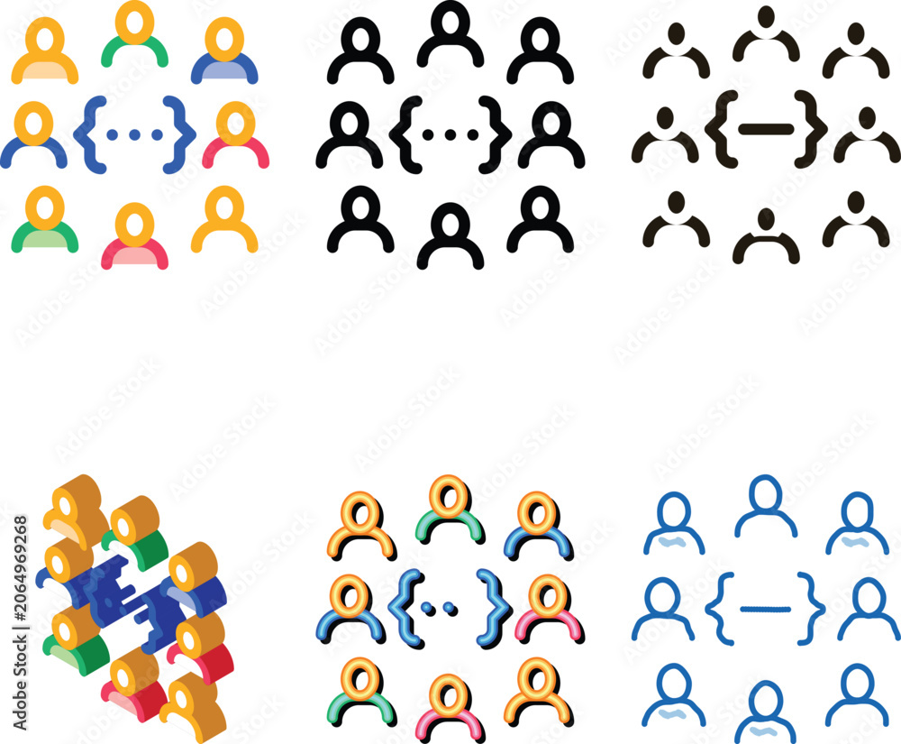 Obraz premium Idea Discussion Icon Vector. Outline Idea Discussion Sign. Isolated stylized Contour Symbol