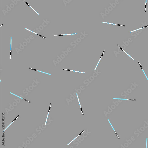 Fotografie seamless pattern combat light saber cartoon
