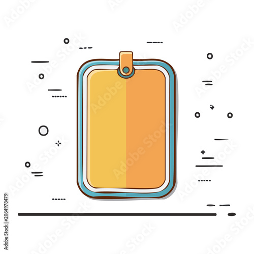 Flat design smartphone illustration