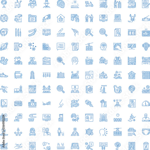 Set of minimalist hand drawn doodle sketch icons illustrating diverse global concepts and ideas across business, technology, lifestyle, medical, and travel themes