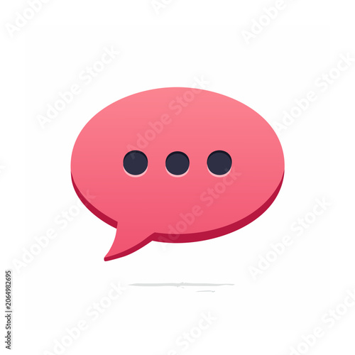 Flat design cartoon pig face icon