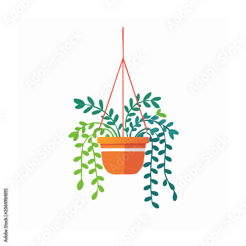 Flat design Christmas tree with gift box and ornaments