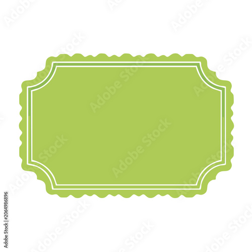 Light Green Ornate Decorative Frame Vector
