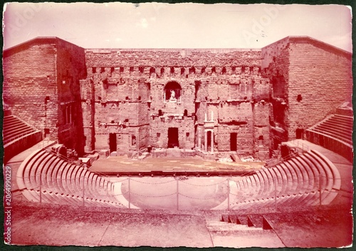 Orange,Vaucluse.Amphithéâtre romain.1960.France.