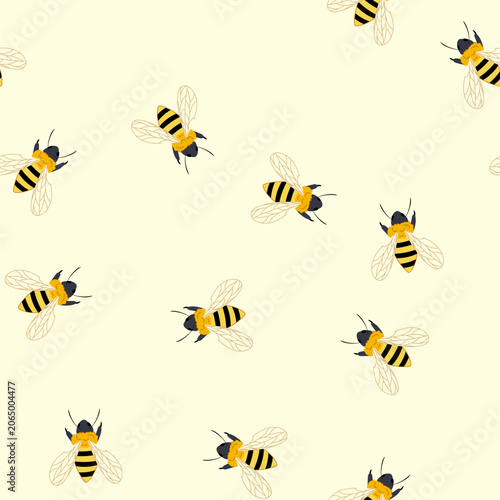 фотографія pattern worker bee cartoon