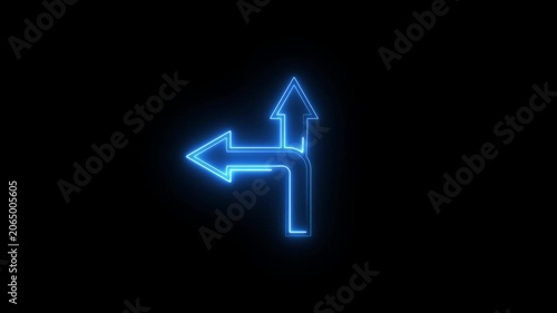 Direction location icon animation.