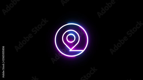 Direction location icon animation.