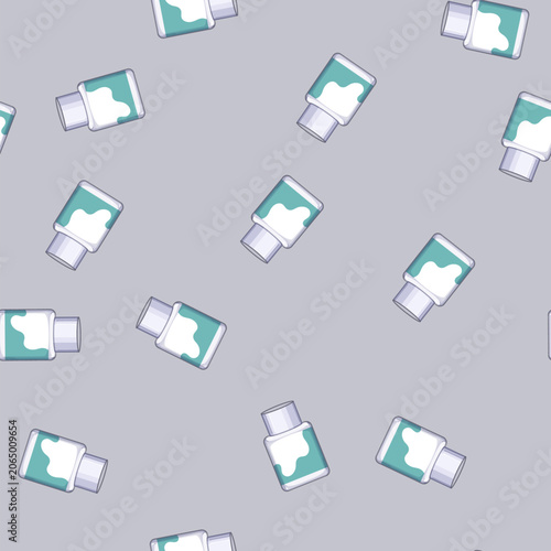 Tableau sur toile seamless pattern cornstarch powder baby cartoon