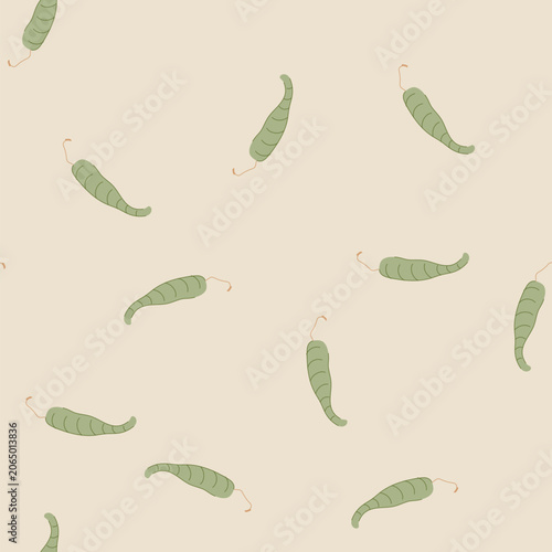Quadro su tela pattern nematode parasite cartoon