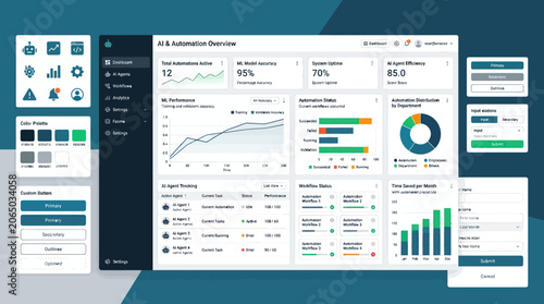 Business professionals analyze data charts and graphs in a modern office setting with AiZaSyDtFAsorsOCAxTnT_BTX61--pjKsSzhqVc on screens