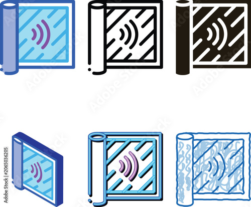 Fotografie degree of audibility icon vector