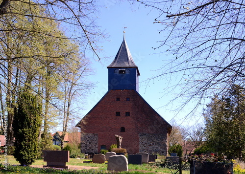 Historical Church in the Village Trebel, Lower Saxony