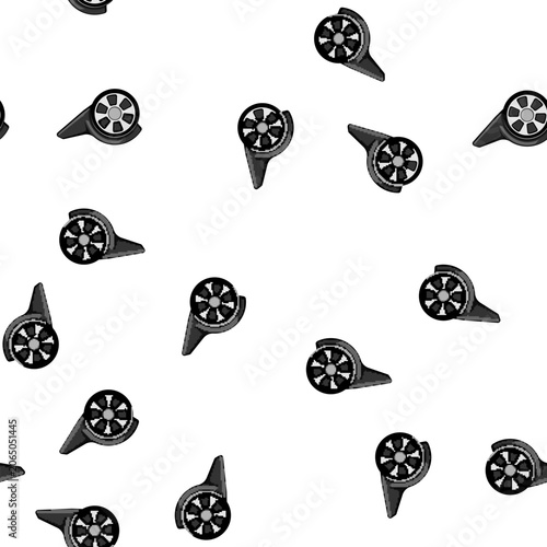 Canvas-taulu pattern lightweight luggage wheels cartoon