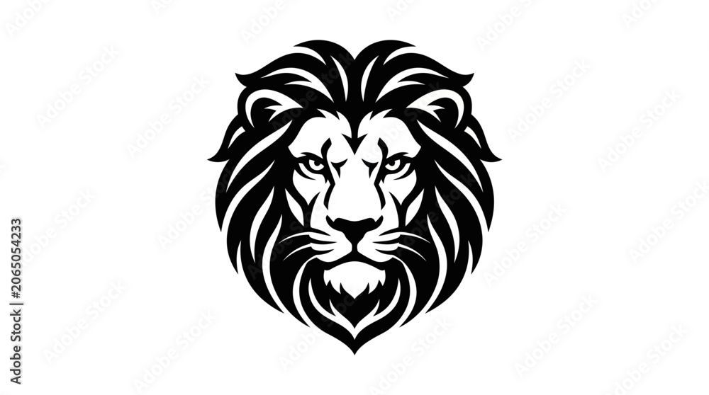 Obraz premium A majestic lion's face illustrates AiZaSyDtFAsorsOCAxTnT_BTX61--pjKsSzhqVc in a nanang he vector graphic.