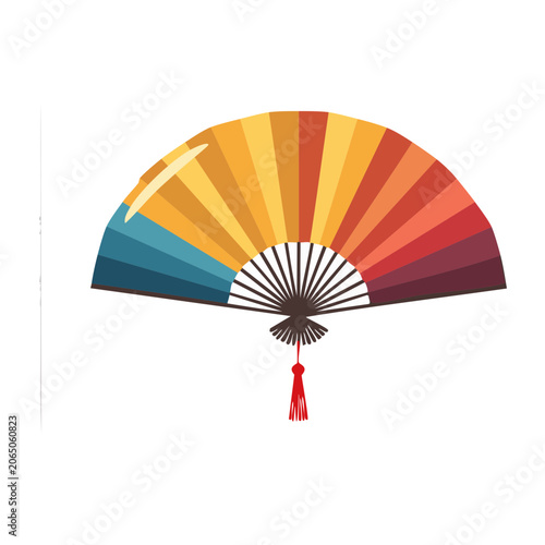 Flat design umbrella with sun rays